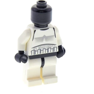 1x Lego Minifigure Star Wars Stormtrooper blanc tête noire 973pskc01 s...Vendu parkaufland