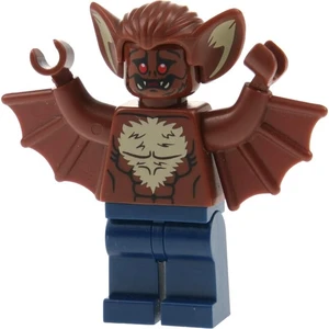 1x Lego Minifigure Super Heroes Man-Bat rouge brun chauve-souris Batma...