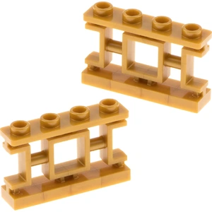 2x Lego Clôture 1x4x2 or perle asiatique ornement grille 6195089 32932Vendu parkaufland