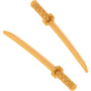 2x Lego figurines arme ninja épée perle or samouraï katana 4569111 884...Vendu parkaufland