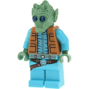 1x Lego Minifigure Star Wars Episoe 4/5/6 Greedo nougat gilet ceinture...Vendu parkaufland