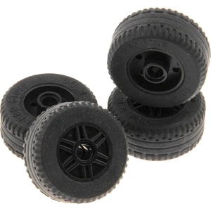 4x Lego roue 30.4x14 VR noir jante 18x14 noir pin hole 58090 55981c03Vendu parkaufland