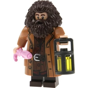1x Lego minifigure Harry Potter Rubeus Hagrid manteau lanterne paraplu... pas cher