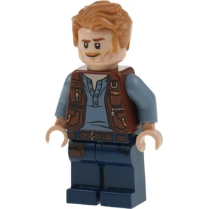 1x Lego Minifigure Jurassic World Owen Grady double visage 76940 75930...Vendu parkaufland