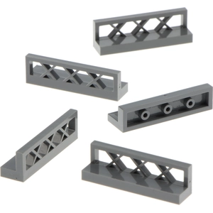 5x Lego Clôture 1x4x1 nouveau-gris foncé Grille Clôtures Train Garde-c...Vendu parkaufland