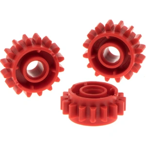 3x Lego Technic Roue dentée rouge 16 dents Accouplement des deux côtés...Vendu parkaufland