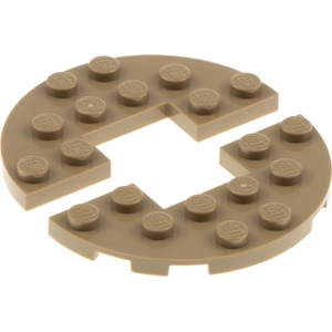 2x Lego panneau de construction demi-rond 3x6 beige foncé demi-cercle ...Vendu parkaufland