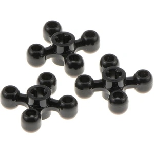 3x Lego Technic Roue dentée Rotule noire Croix trou d'axe 49135 32072Vendu parkaufland