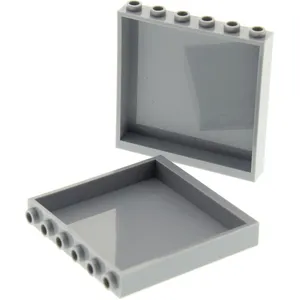 2x Lego Panels 1x6x5 neu-hell grey Mauer Wand 4527174 59350 35286 5934... pas cher