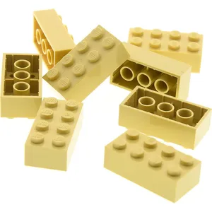 8x Lego brique de construction 2x4x1 beige Basic Star Wars Simpsons 71... pas cher