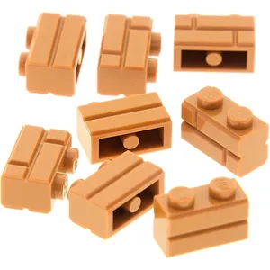 8x Lego brique de construction modifiée 1x2x1 nougat clair brun brique...Vendu parkaufland