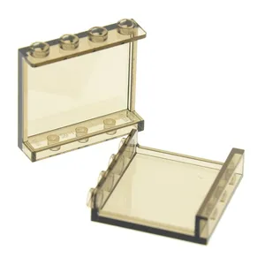 2x Lego Panneaux 1x4x3 transparent marron Supports latéraux 4570398 35...