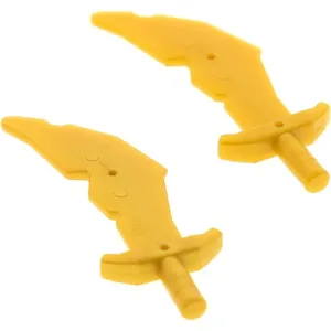 2x Lego Figurines Arme Sabre courbé perle or Sabre Accessoires 4600296...Vendu parkaufland