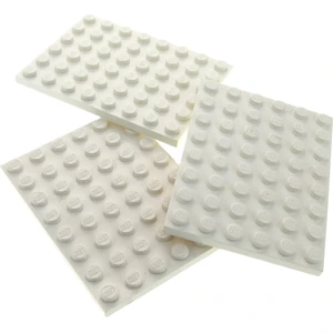 3x Lego plaque de construction 6x8 blanc plaque de base Star Wars 7509... pas cher