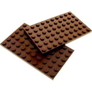 2x Lego plaque de construction 6x10 rouge marron plaque de base Star W... pas cher