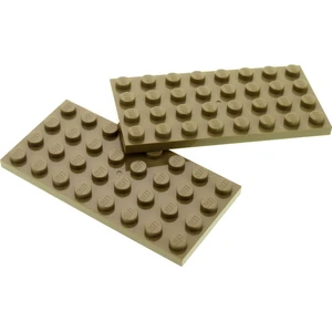 2x Lego panneau de construction 4x8 beige foncé Basic Harry Potter 102...Vendu parkaufland
