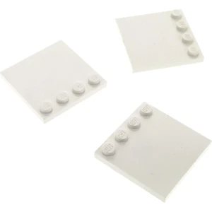 3x Lego carreau modifié 4x4 blanc picots sur le bord plaque Star Wars ... pas cher