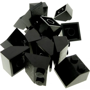 15x Lego tuiles 45° 2x2 noir tuiles inclinées briques Star Wars 3039 pas cher