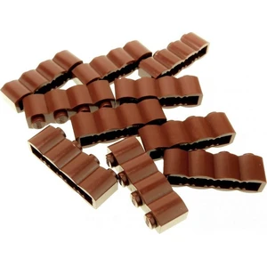 10x Lego brique de construction modifiée 1x4x1 rouge brun palissade bl...Vendu parkaufland