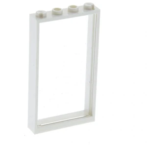 1x Lego fenêtre cadre 1x4x6 blanc vitre transparent blanc maison 57895...Vendu parkaufland