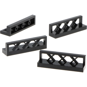 4x Lego Clôture 1x4x1 noir Grille Clôtures Clôture de jardin 4187209 3...Vendu parkaufland