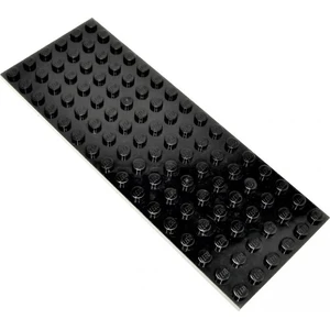 1x Lego panneau de construction 6x16 Basic noir panneau de base train 302726 3027Vendu parkaufland