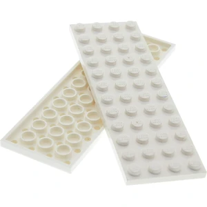 2x Lego Bau Platte 4x12 weiß Basic Grundplatte 6399 107 75094 75049 41...Vendu parkaufland