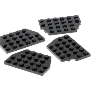 4x Lego Cale plaque de construction 4x6 noir aile aile 4129572 32059Vendu parkaufland