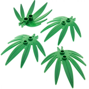 4x Lego Plante feuilles 6x5 vert feuille d'épée Y clip feuille 4113210...Vendu parkaufland