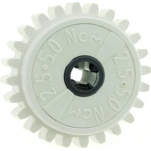 1x Lego Technic Roue dentée blanche 2.5 5.0 NcM 24 dents accouplement ...Vendu parkaufland
