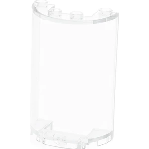 1x Lego cylindre moitié 2x4x5 transparent blanc découpe 1x2 35312 3531...Vendu parkaufland
