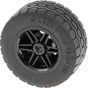1x Lego Technic Roue 49.5x20 noir Jante 30.4x20 noir 15413 56145c05Vendu parkaufland