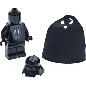 1x Lego Minifigure Star Wars Dark Vador casque tête noire 9001765 973p... pas cher