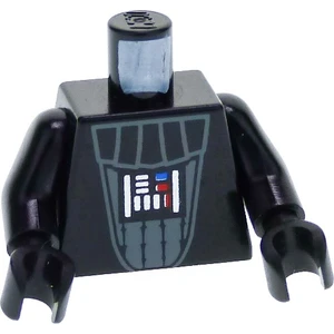 1x Lego Torse Minifigure noir Star Wars Dark Vador sw0004 sw0386 973ps... pas cher