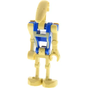 1x Lego figurine droïde beige bleu Star Wars pilote 1 bras droit sw036... pas cher