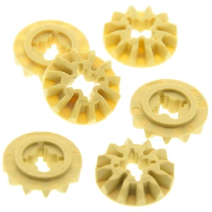 6x Lego Technic pignon 12Z beige engrenage différentiel pignons 451455... pas cher