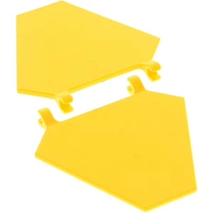 2x Lego Drapeau 5x6 jaune Bouclier Drapeau hexagonal avec 2 clips Star...Vendu parkaufland