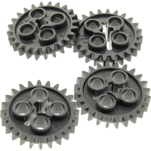4x Lego Technic Roue dentée Z24 nouveau-gris foncé 24 dents Roue 45145...Vendu parkaufland