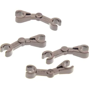 4x Lego Star Wars bras droïde brun foncé coudé sw0359 sw0448 sw0473 30... pas cher