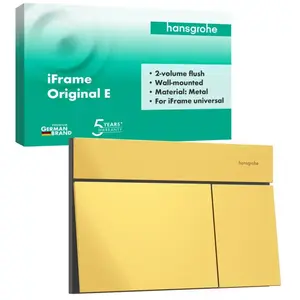 hansgrohe iFrame Element E Plaque de déclenchement pour WC, 66003990, pas cher
