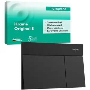 hansgrohe iFrame Element E Plaque de déclenchement pour WC, 66003670, pas cher