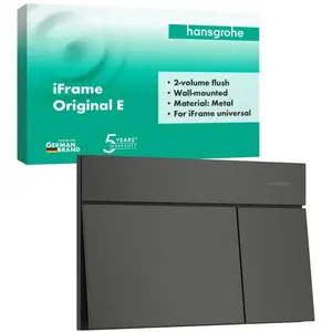 hansgrohe iFrame Element E Plaque de déclenchement pour WC, 66003340, pas cher