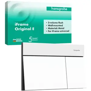 hansgrohe iFrame Element E Plaque de déclenchement pour WC, 66003700, pas cher