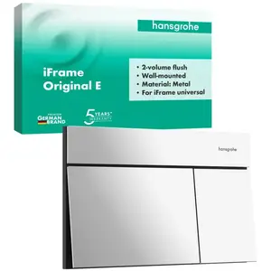 hansgrohe iFrame Element E Plaque de déclenchement pour WC, 66003000, pas cher