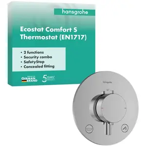 Hansgrohe - Ecostat Comfort S Thermostat Encastré Pour 2 pas cher