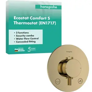 Comparateur de prix : hansgrohe Ecostat Comfort S Mitigeur thermostatique bain-douche, 33718...