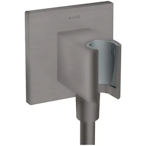 Comparateur de prix : AXOR FixFit Support de douchette avec raccord de flexible, 36734340,