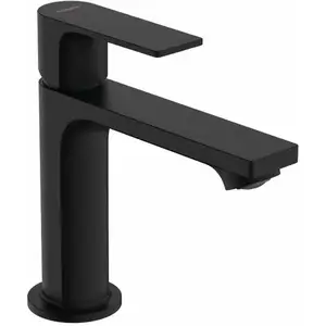 Hansgrohe Mitigeur de lavabo Rebris E 110 CoolStart avec tirette et vidage Noir mat pas cher