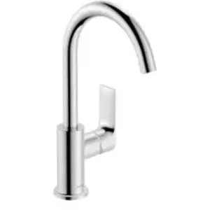 Hansgrohe Mitigeur de lavabo Rebris E 210 avec bec orientable, tirette et vidage Chromé pas cher