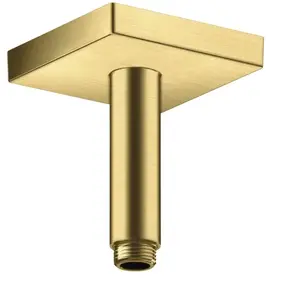 hansgrohe Raccord plafond 100 mm, laiton brossé, carré